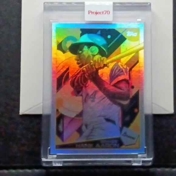 Topps Project 70 Rainbow Foil 54/70 Card #840 - Hank Aaron 2009 by Quiccs - Picture 7 of 7